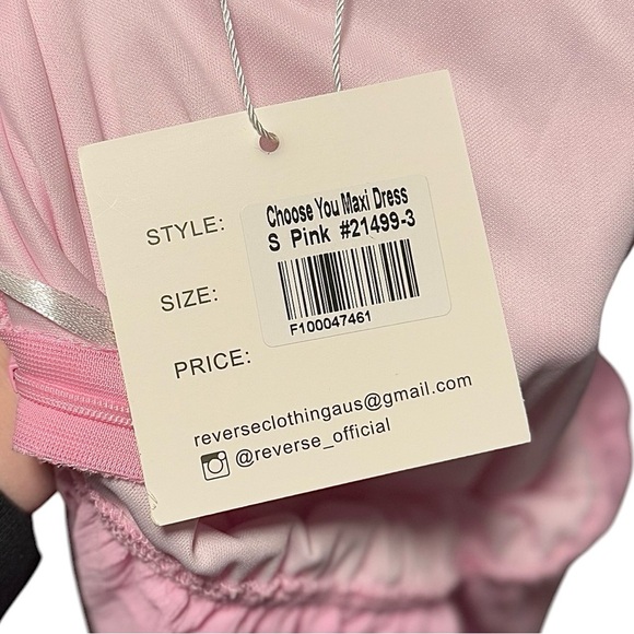 Fortunate One Choose You Pink Reverse Multi Style Midi Dress Size Small NWT - Picture 7 of 12